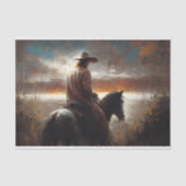 Prairie Rider Decoupage Tissuepapier (Voorkant)