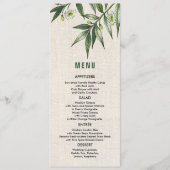 prairie sauvage | Cartes de menu Mariage Botanique (Devant)