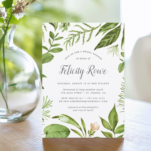 prairie sauvage | Invitation à la douche nuptiale