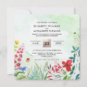 prairie sauvage | Invitations de mariage d'été dan (Devant)