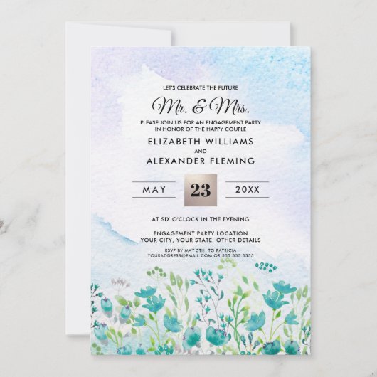 prairie sauvage | Invitations du Spring Engagement (Devant)