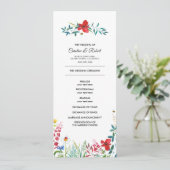 prairie sauvage | Programme de mariage Fleur sauva (Debout devant)