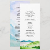 prairie sauvage | Programmes de mariage dans les m (Devant / Derrière)