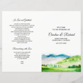 prairie sauvage | Programmes de mariage Spring Mou (Devant)