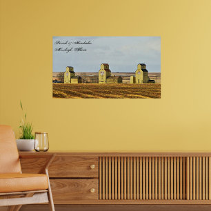 Prairie Sentinels Mossleigh Alberta Affiche