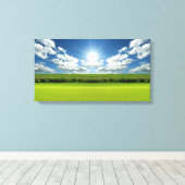 Prairie sky landschap 20 Stretched Canvas Print (Insitu (Houten vloer))