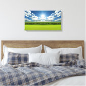 Prairie sky landschap 20 Stretched Canvas Print (Insitu (Slaapkamer))