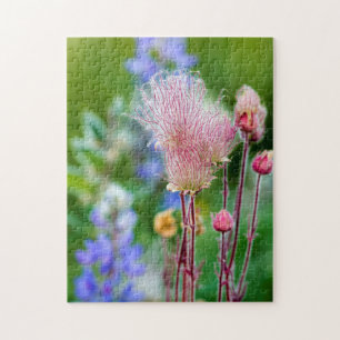Prairie Smoke-wilde bloemen in Aspen Grove 2 Legpuzzel