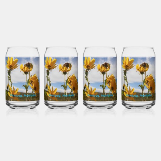 Prairie Sunset Blikvorm Glas (Voorkant)