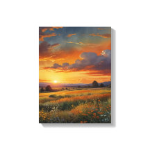 Prairie Waterverf Canvas Muurkunst