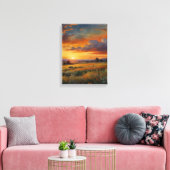 Prairie Waterverf Canvas Muurkunst Afdruk (Insitu (Woonkamer))