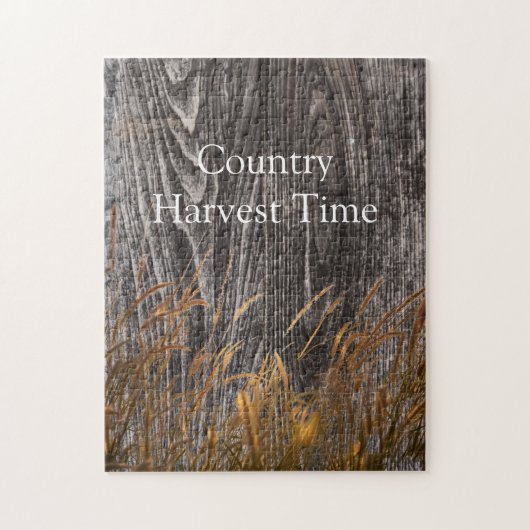 Prairie Wheat on Barn Board Legpuzzel (Verticaal)