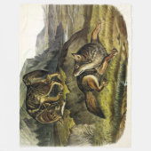 Prairie Wolf (Coyote) van Audubon's Quadrupeds Fleece Deken (Voorkant)