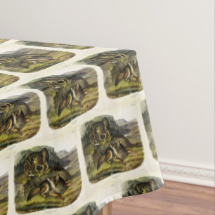 Prairie Wolf (Coyote) van Audubon's Quadrupeds Tafelkleed