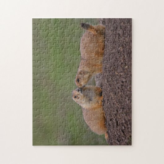 prairiehonden zoenen legpuzzel (Verticaal)