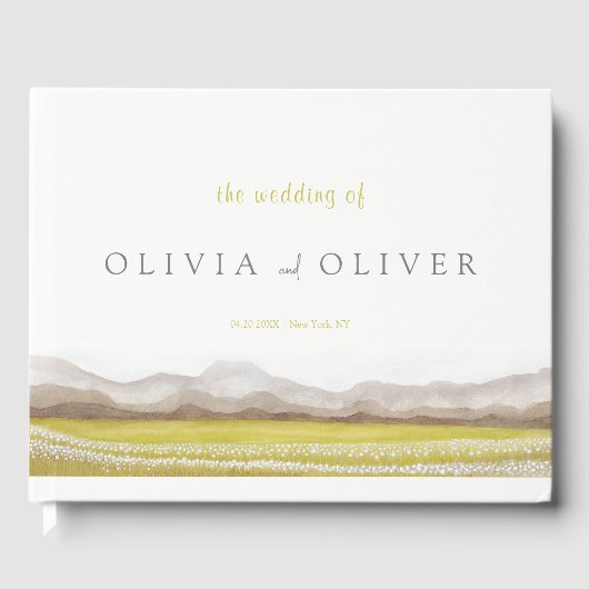 Prairies en fleurs Mariage livre d'or (Recto)