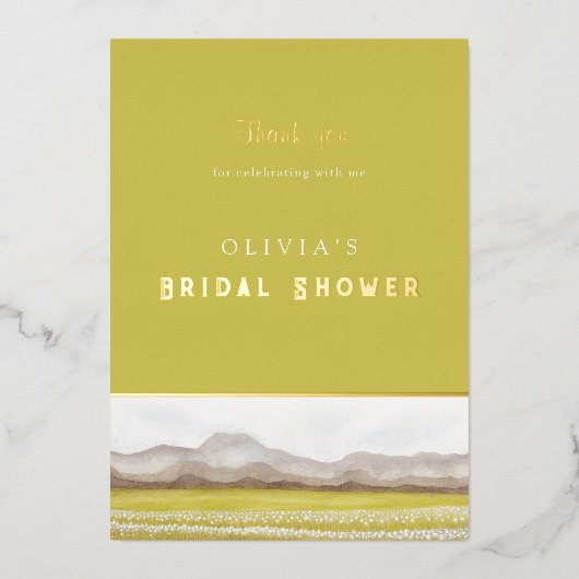 Prairies in Bloom Vrijgezellenfeest - Hartelijk da Folie Uitnodiging (Voorkant)