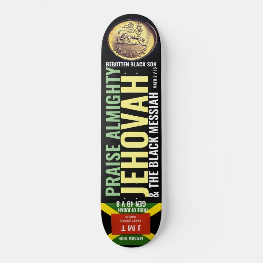 PRAISE ALMIGHTY JEHOVAH Skateboard (Voorkant)