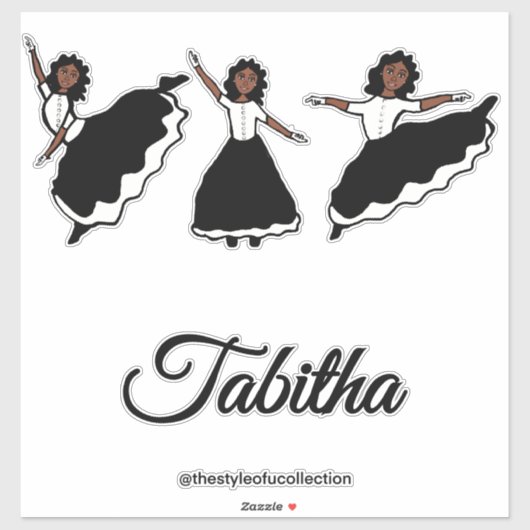 Praise Dancer BW #1 Sticker (Feuille)