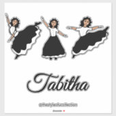 Praise Dancer BW #2 Sticker (Feuille)