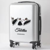 Praise Dancer BW #2 Sticker (Sur valise)