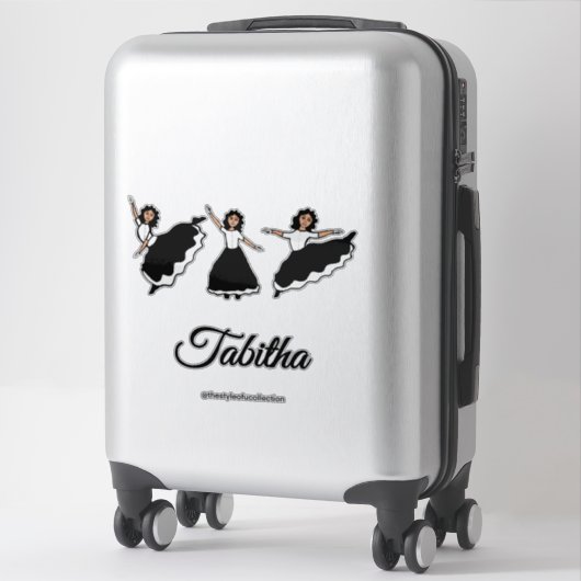 Praise Dancer BW #2 Sticker (Sur valise)