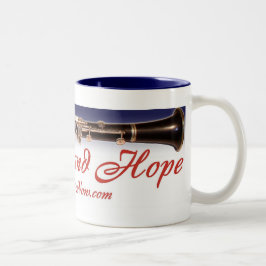 Praktijk en hoop met Blauwe Lining Tweekleurige Koffiemok