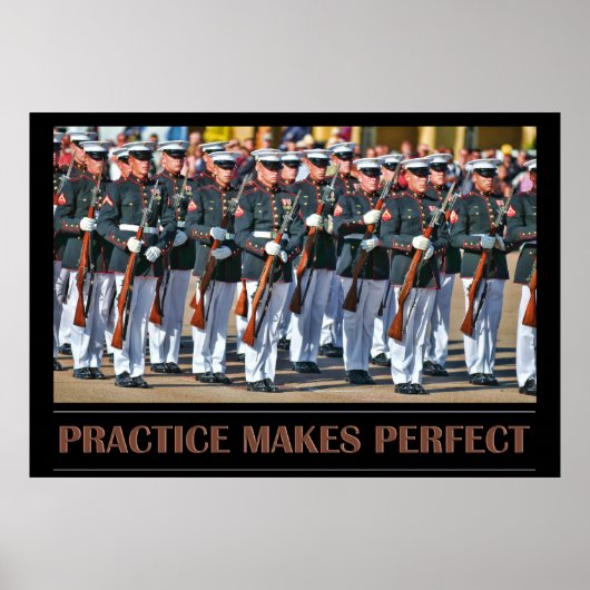 Praktijk maakt het perfecte Poster (Voorkant)