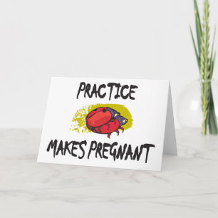 Praktijk maakt zwangerschap aankondiging