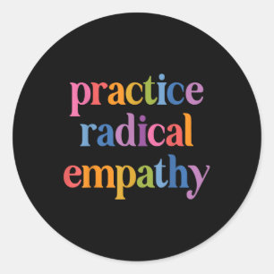 Praktijk Radicale Empathie _1 Ronde Sticker