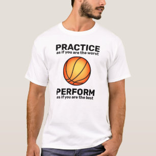 Praktijk / Voer [sport] basketbalpictogram T-Shi u T-shirt