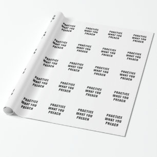 Praktijk wat u predikt cadeaupapier