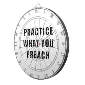 Praktijk wat u predikt dartbord (Voorkant Rechts)