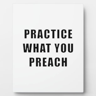 Praktijk wat u predikt fotoplaat