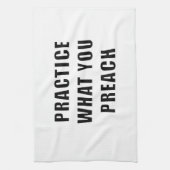 Praktijk wat u predikt theedoek (Verticaal)