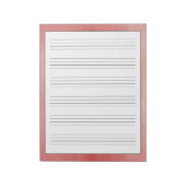 Praktijkbladen Robuust rood ontwerp Notitieblok (Gedraaid)