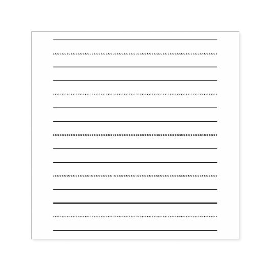 Praktijklijnen voor handschrift 	rubberstempel (Afrduk)