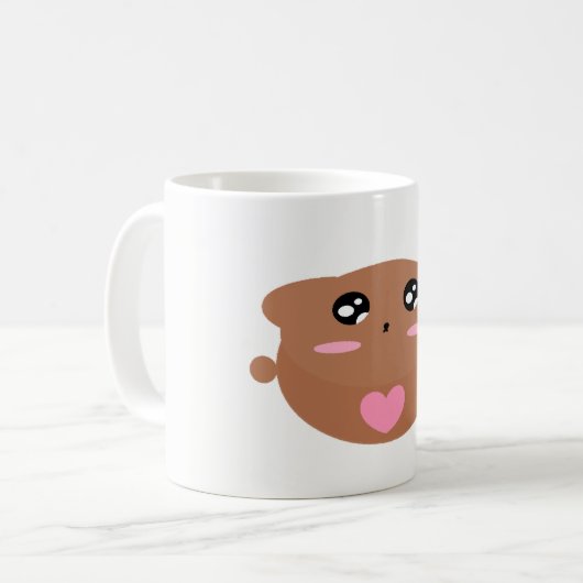 Praktisch Kinder kunstontwerp laat tedderlicht in Koffiemok (Voorkant links)