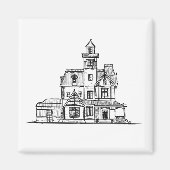 Praktisch Magisch Huis Magnet Magneet (Voorkant)