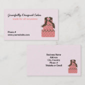 Praktisch ontworpen bruiloft visitekaartje (Voorkant / Achterkant)