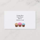 Praktisch ontworpen cupcakes visitekaartje (Achterkant)