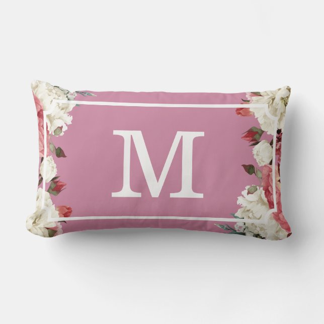 Praktisch Sierkussen van Monogram Pattern Lumbar Kussen (Voorkant)