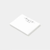 Praktische dingen om te doen  modern script post-it® notes (Schuin)