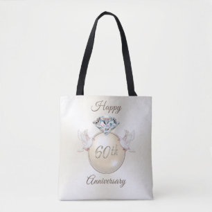 Praktische en mooie 60ste verjaardag geschenken draagtas
