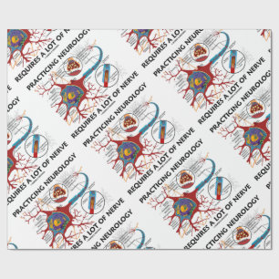 Praktische neurologie vereist veel zenuwen cadeaupapier