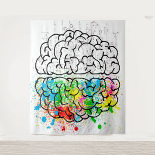 Praktische psychologische ideologie wandkleed