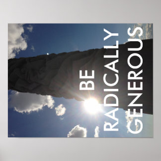 Praktische radicale generositeit! poster