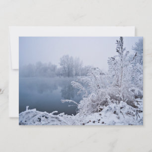 Praktische winteruitnodiging kaart