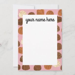 Pralines au chocolat personnalisé Merci Cartes