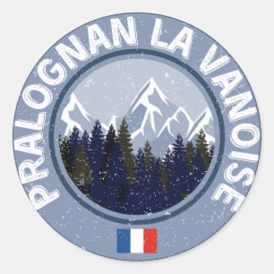 Pralognan La Vanoise Ski Station Ronde Sticker